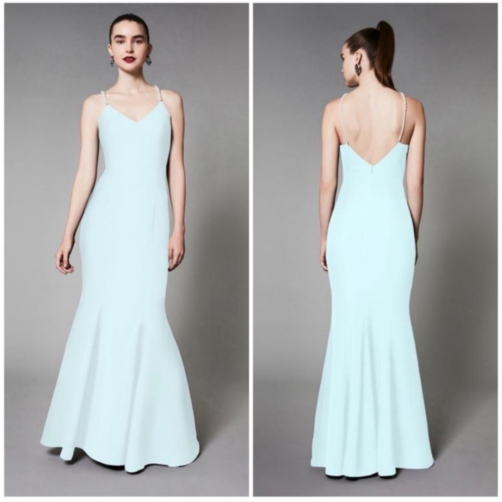 Betsy Johnson light blue mermaid formal dress